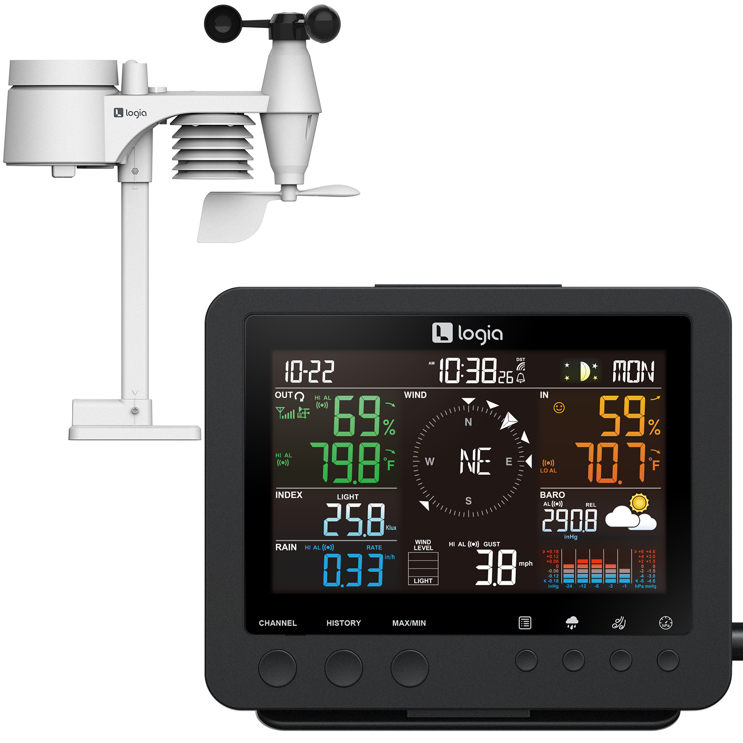 7-in-1 Wireless Weather Station – Logia Weather Stations