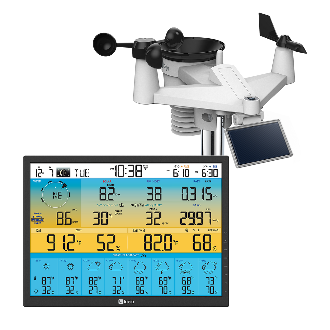 7-in-1 Wireless Weather Station with 8-Day Forecast & Wi-Fi®