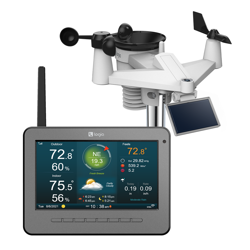 7-in-1 Wireless Self-Charging Weather Station with Wi-Fi®