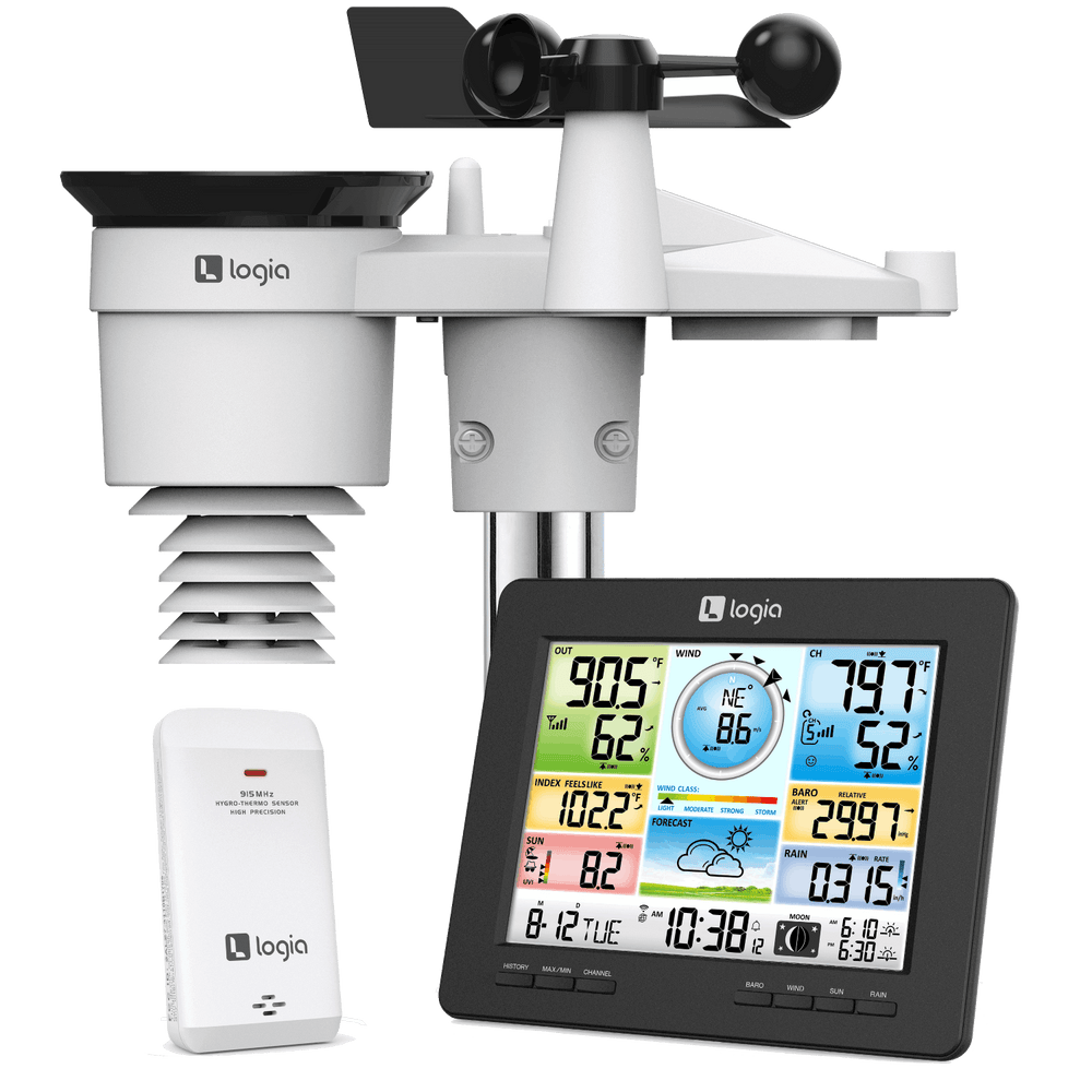 7-in-1 Wireless Weather Station with Wi-Fi® and Solar Panel – Logia ... Logia 7 in 1 weather station manual